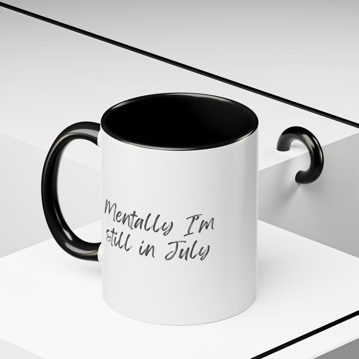 Mentally I’m Still in July Mug | Funny Summer Coffee Cup