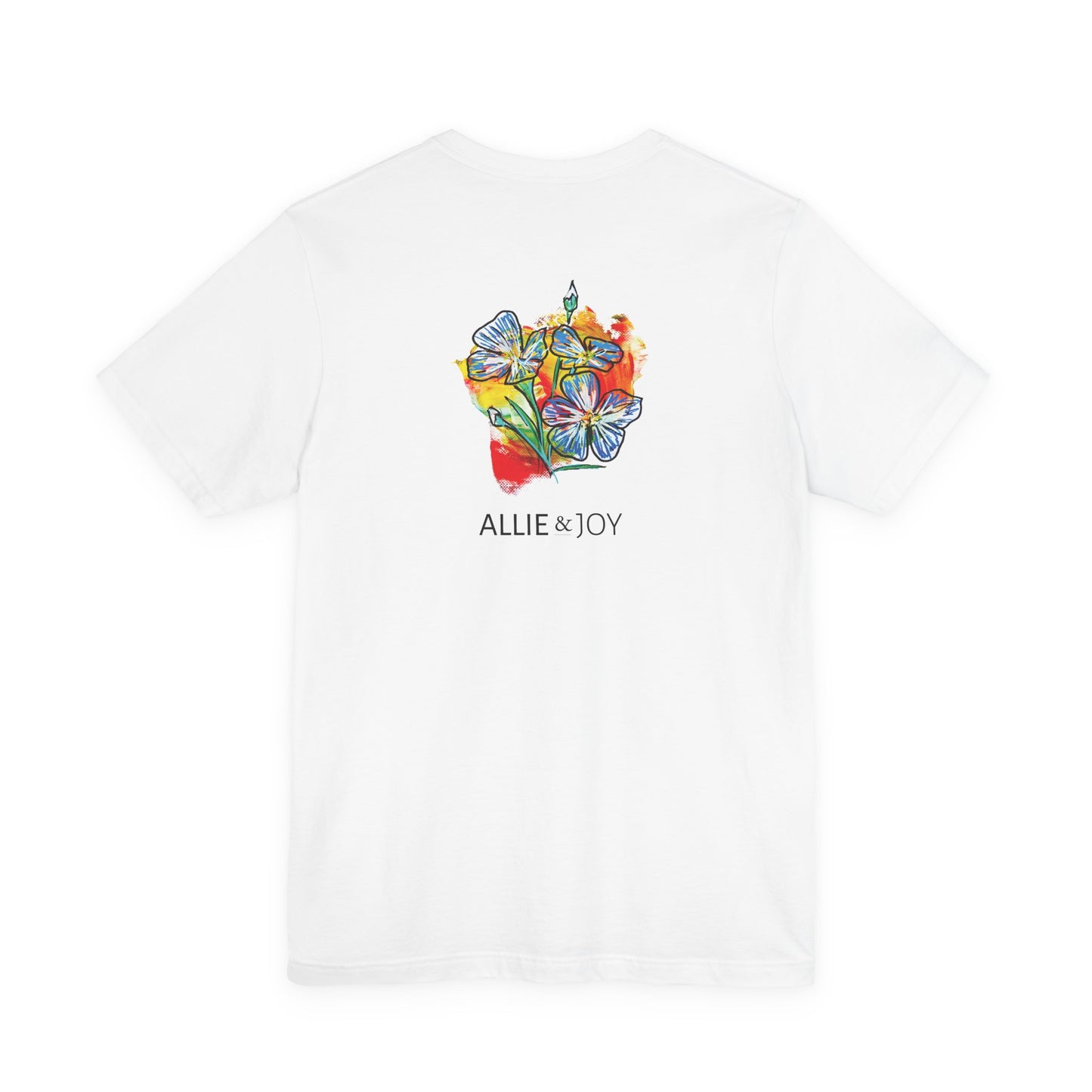 Blue Flowers Graphic T-Shirt