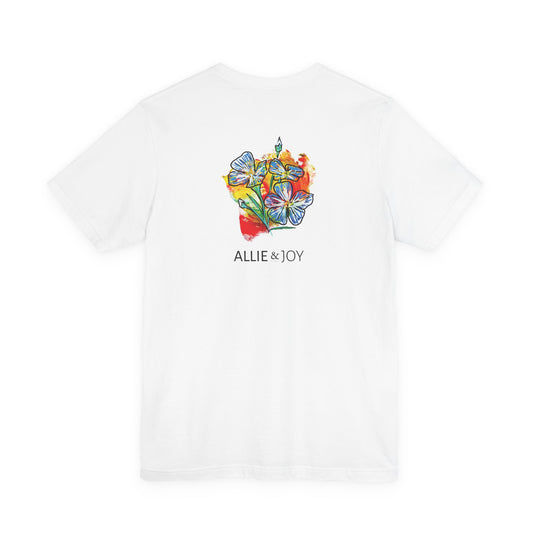 Blue Flowers Graphic T-Shirt