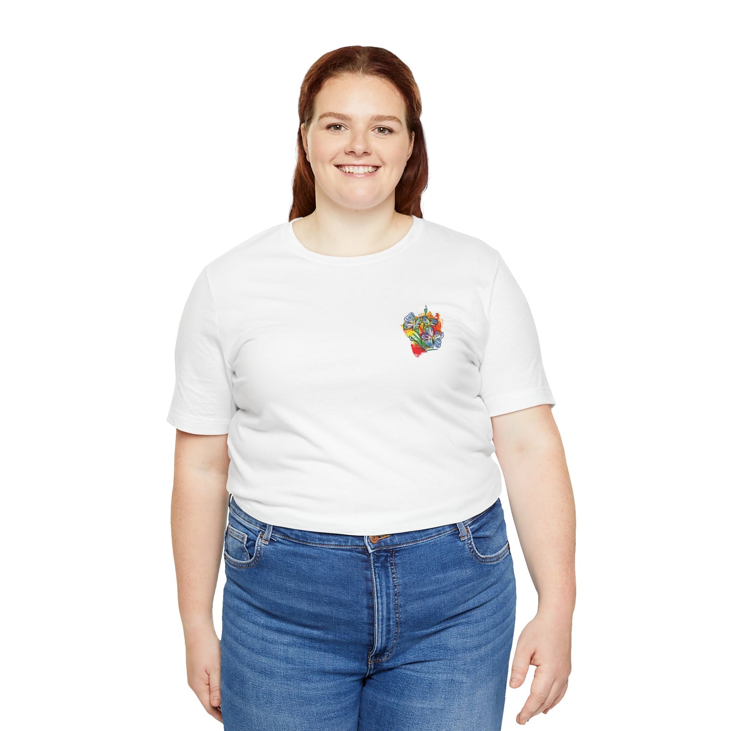 Blue Flowers Graphic T-Shirt