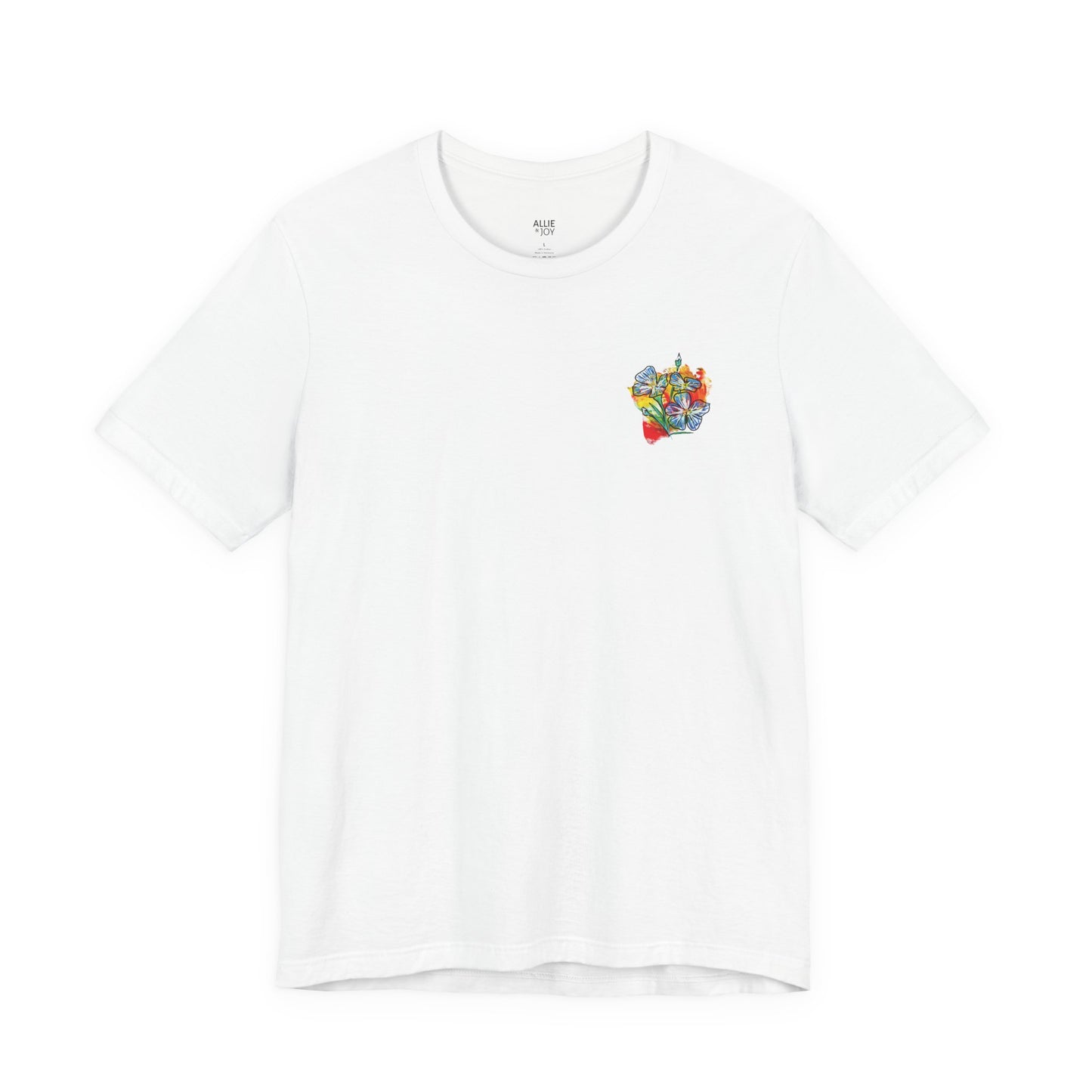 Blue Flowers Graphic T-Shirt