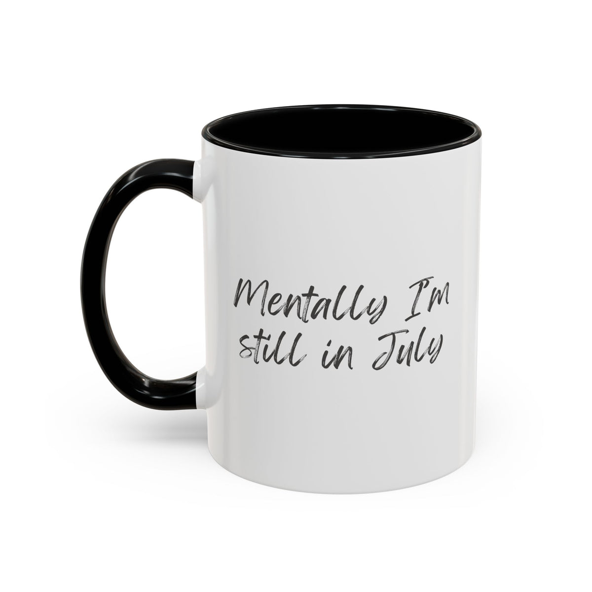 Mentally I’m Still in July Mug | Funny Summer Coffee Cup