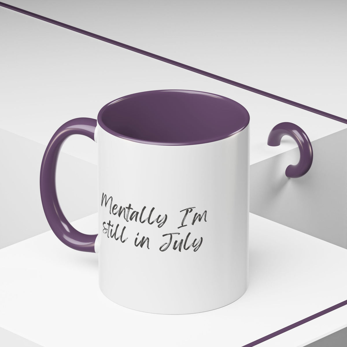 Mentally I’m Still in July Mug | Funny Summer Coffee Cup