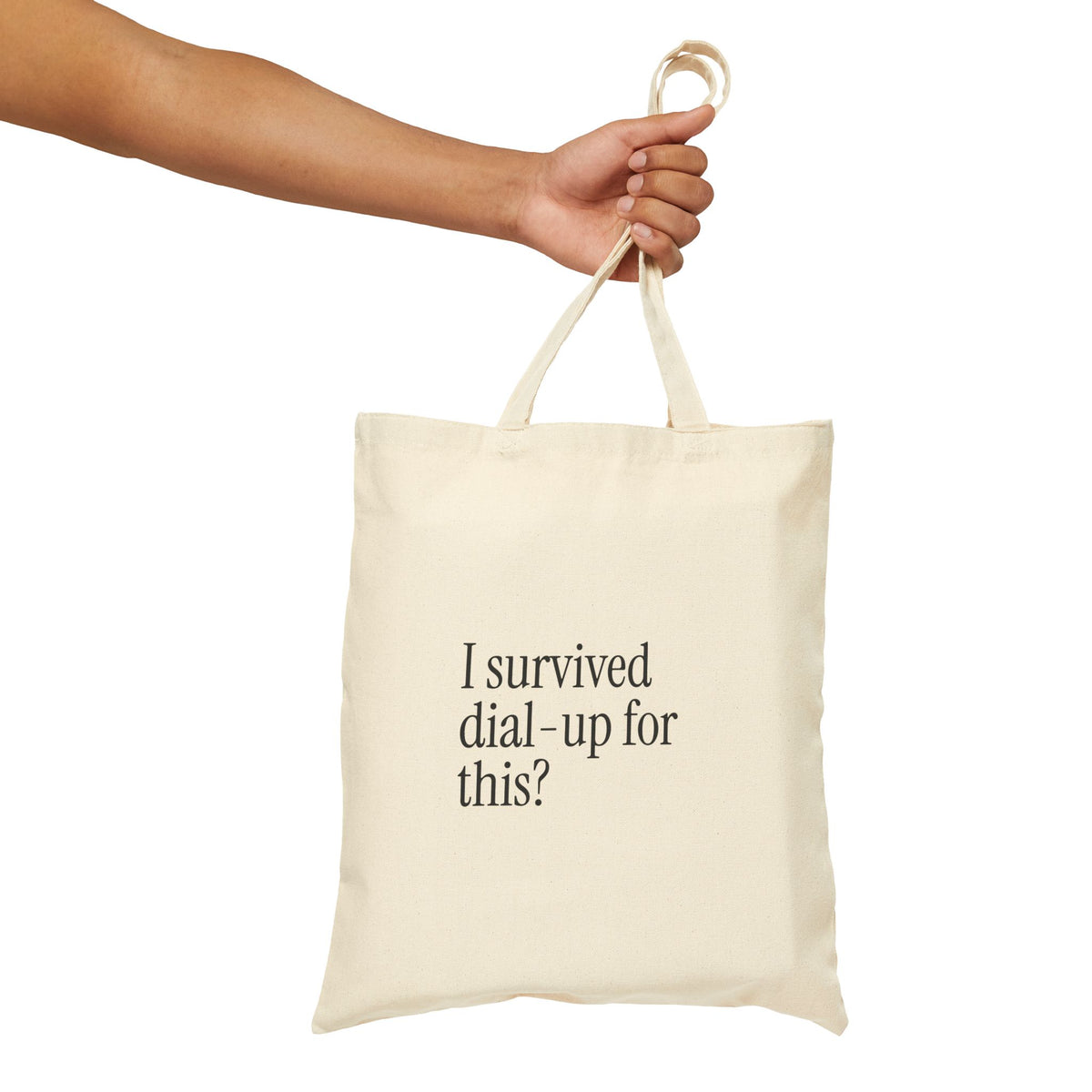 'I survived dial up for this' Tote Bag