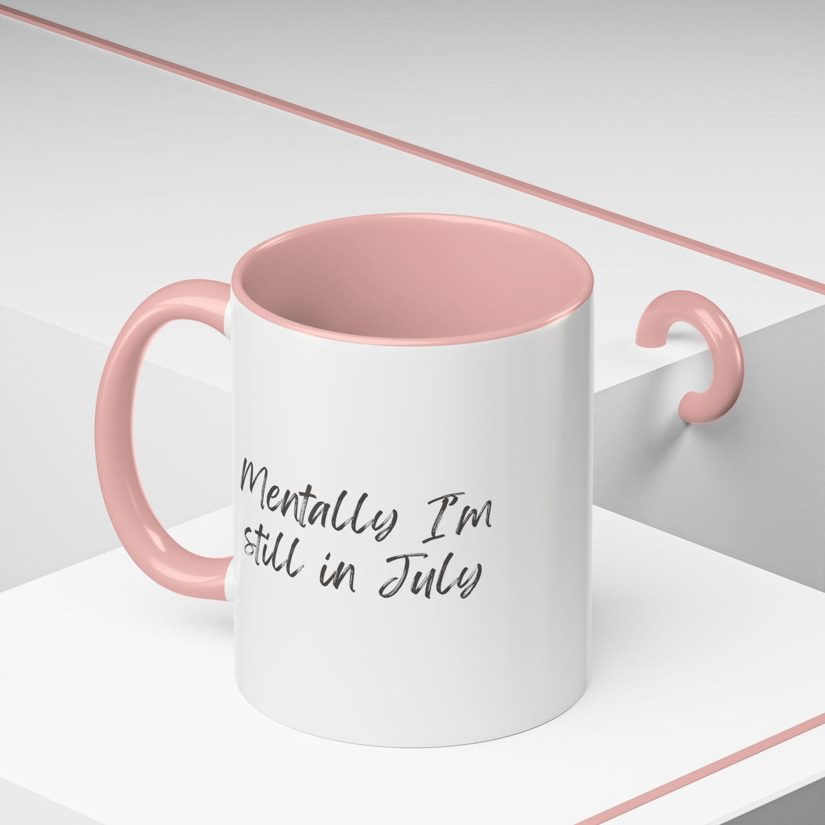 Mentally I’m Still in July Mug | Funny Summer Coffee Cup