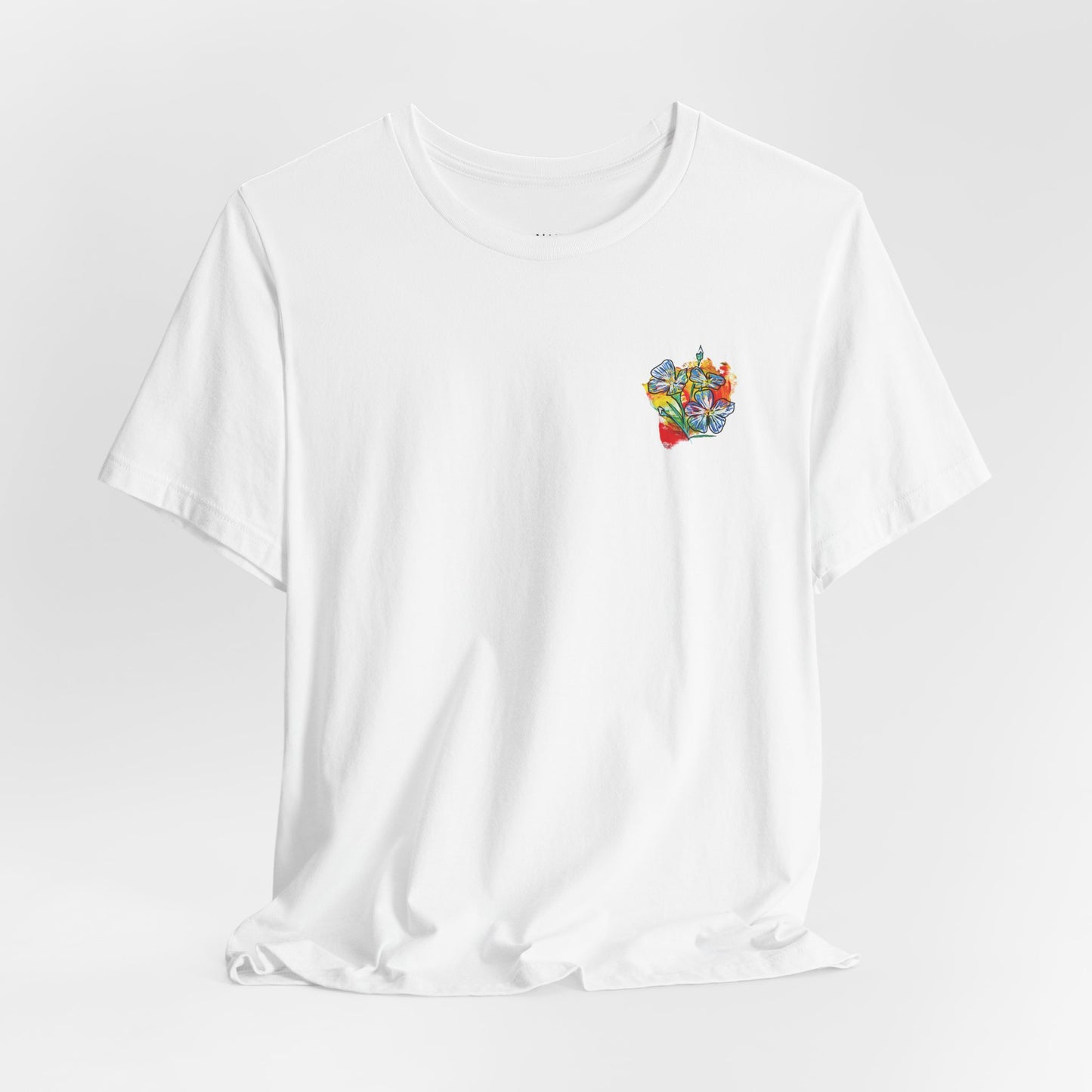 Blue Flowers Graphic T-Shirt