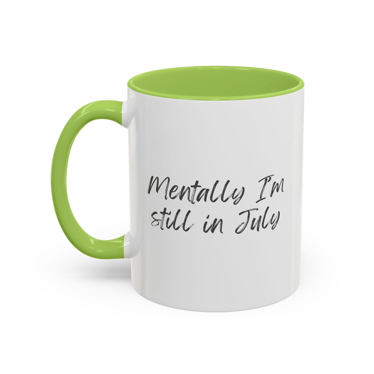Mentally I’m Still in July Mug | Funny Summer Coffee Cup
