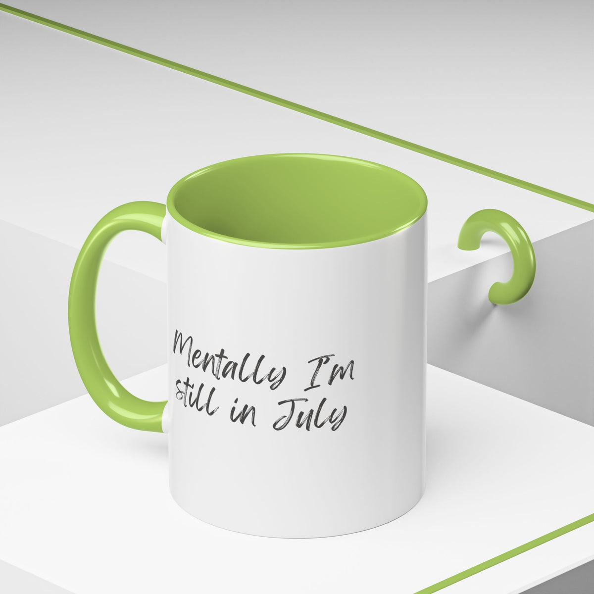 Mentally I’m Still in July Mug | Funny Summer Coffee Cup