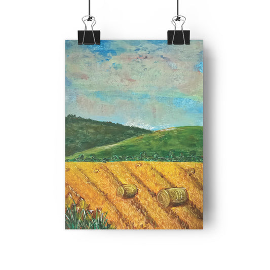 Hay Bales Giclée Art Print